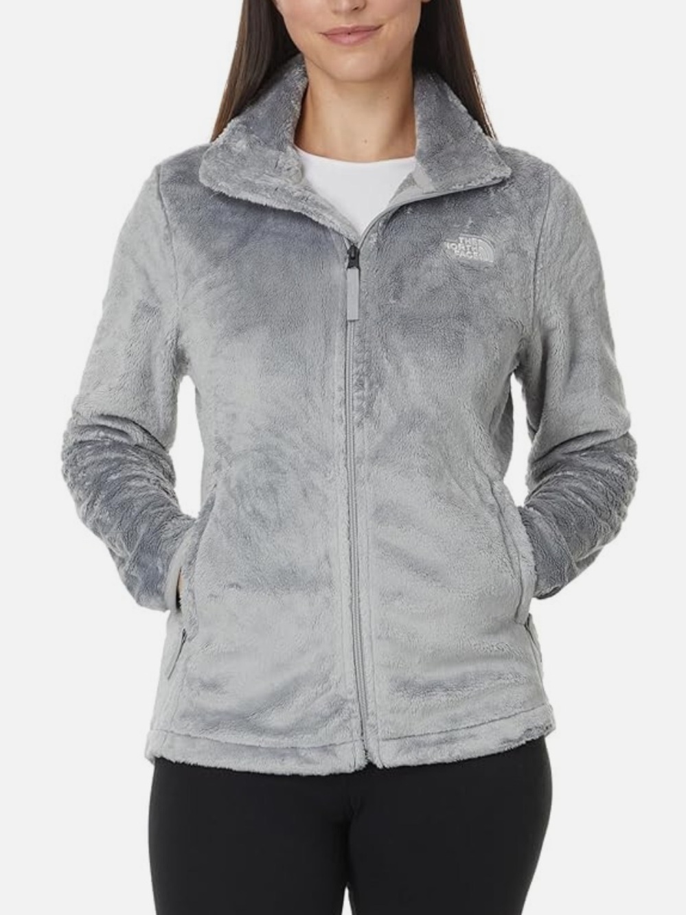 The North Face Women's Osito Full Zip Fleece Jacket Gray
